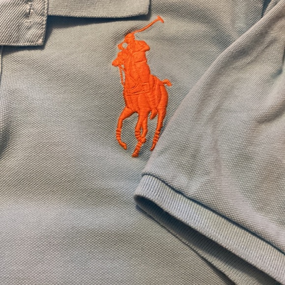 Great Condition Slim Fit Ralph Lauren Big Horse Polo Shirt size XL(18-20) - Picture 7 of 8